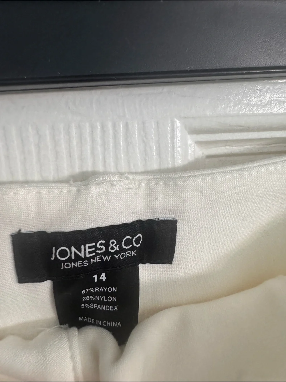 Jones New York Cream Wide-Leg Jeans